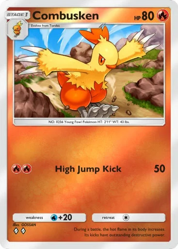 Combusken 265/429, carta do Pacote Deluxe Mega (Pokémon TCG Pocket)