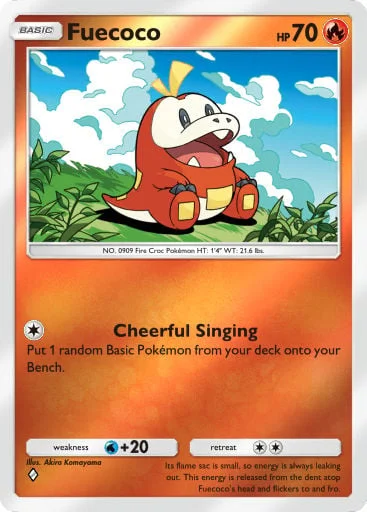 Fuecoco 268/429, carta do Pacote Deluxe Mega (Pokémon TCG Pocket)