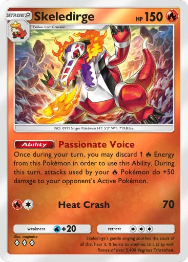 Skeledirge 270/429, carta do Pacote Deluxe Mega (Pokémon TCG Pocket)