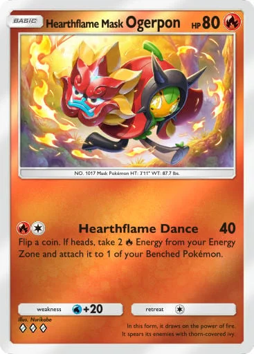 Hearthflame Mask Ogerpon 272/429, carta do Pacote Deluxe Mega (Pokémon TCG Pocket)