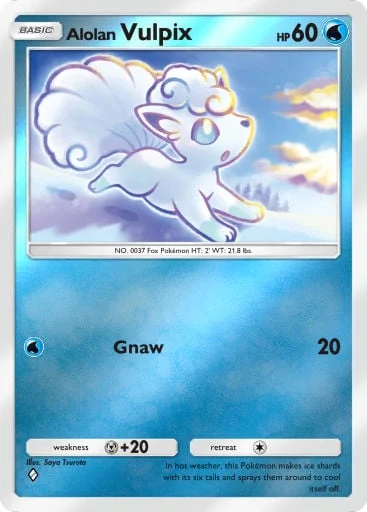 Alolan Vulpix 275/429, carta do Pacote Deluxe Mega (Pokémon TCG Pocket)