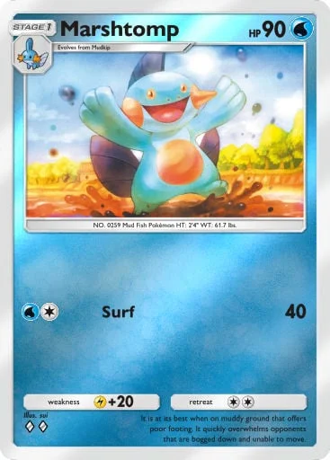 Marshtomp 279/429, carta do Pacote Deluxe Mega (Pokémon TCG Pocket)