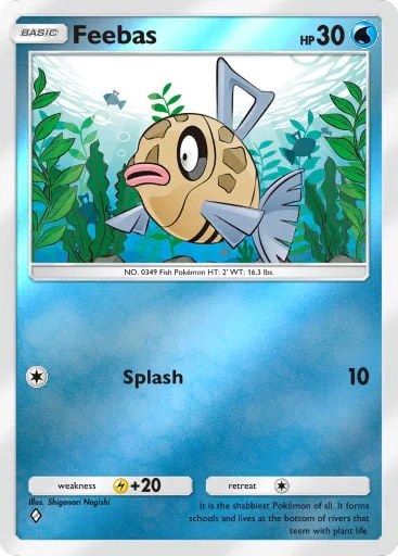 Feebas 282/429, carta do Pacote Deluxe Mega (Pokémon TCG Pocket)