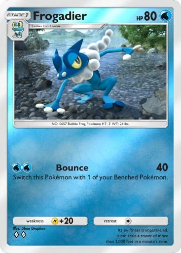 Frogadier 284/429, carta do Pacote Deluxe Mega (Pokémon TCG Pocket)