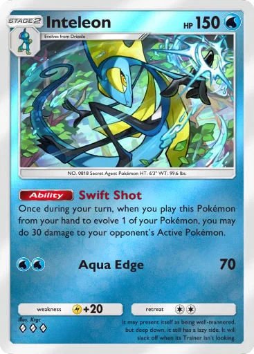 Inteleon 287/429, carta do Pacote Deluxe Mega (Pokémon TCG Pocket)