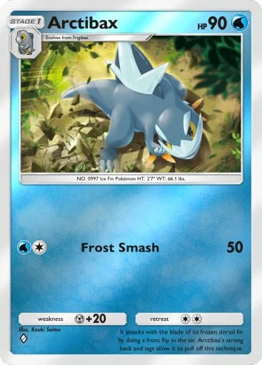 Arctibax 289/429, carta do Pacote Deluxe Mega (Pokémon TCG Pocket)