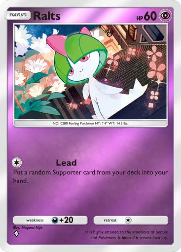 Ralts 304/429, carta do Pacote Deluxe Mega (Pokémon TCG Pocket)