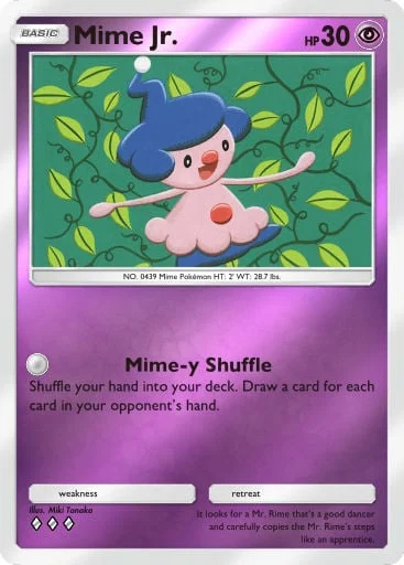 Mime Jr. 308/429, carta do Pacote Deluxe Mega (Pokémon TCG Pocket)