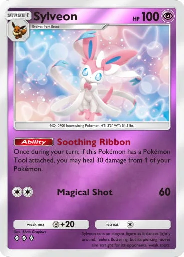 Sylveon 310/429, carta do Pacote Deluxe Mega (Pokémon TCG Pocket)