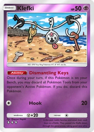 Klefki 311/429, carta do Pacote Deluxe Mega (Pokémon TCG Pocket)