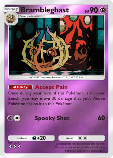 Brambleghast 314/429, carta do Pacote Deluxe Mega (Pokémon TCG Pocket)