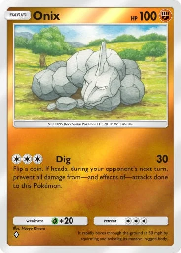 Onix 316/429, carta do Pacote Deluxe Mega (Pokémon TCG Pocket)