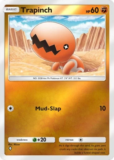 Trapinch 317/429, carta do Pacote Deluxe Mega (Pokémon TCG Pocket)