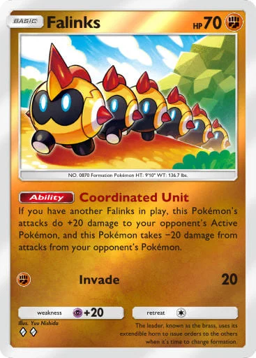 Falinks 323/429, carta do Pacote Deluxe Mega (Pokémon TCG Pocket)