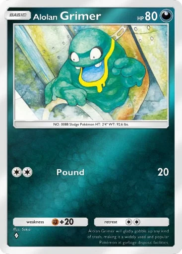 Alolan Grimer 324/429, carta do Pacote Deluxe Mega (Pokémon TCG Pocket)