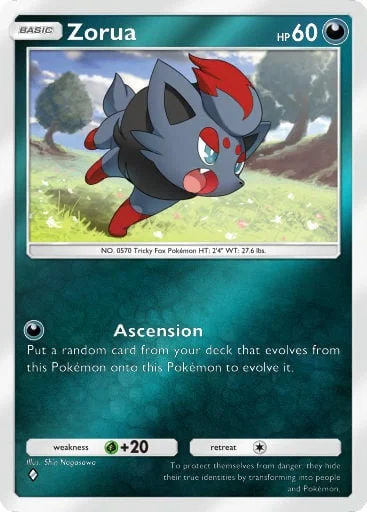 Zorua 329/429, carta do Pacote Deluxe Mega (Pokémon TCG Pocket)
