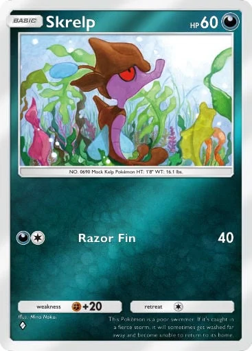 Skrelp 330/429, carta do Pacote Deluxe Mega (Pokémon TCG Pocket)