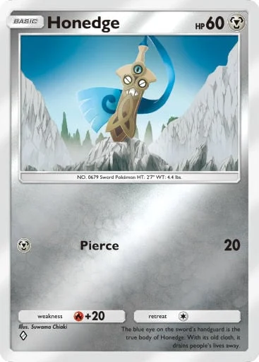 Honedge 338/429, carta do Pacote Deluxe Mega (Pokémon TCG Pocket)