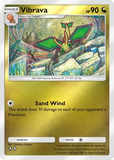 Vibrava 345/429, carta do Pacote Deluxe Mega (Pokémon TCG Pocket)