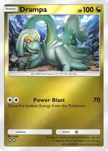 Drampa 349/429, carta do Pacote Deluxe Mega (Pokémon TCG Pocket)