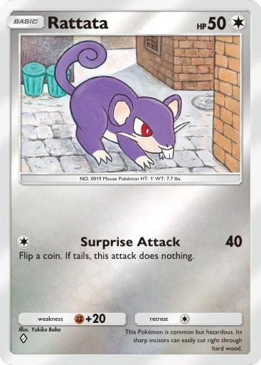 Rattata 350/429, carta do Pacote Deluxe Mega (Pokémon TCG Pocket)