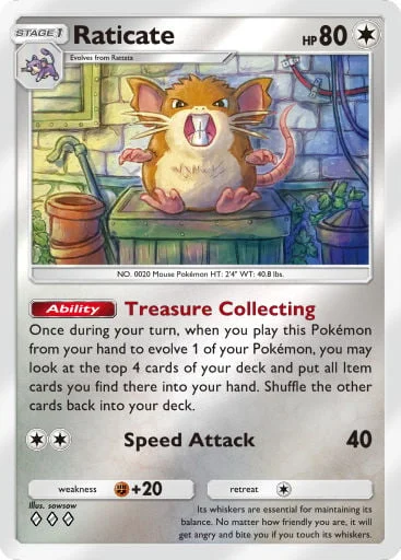 Raticate 351/429, carta do Pacote Deluxe Mega (Pokémon TCG Pocket)