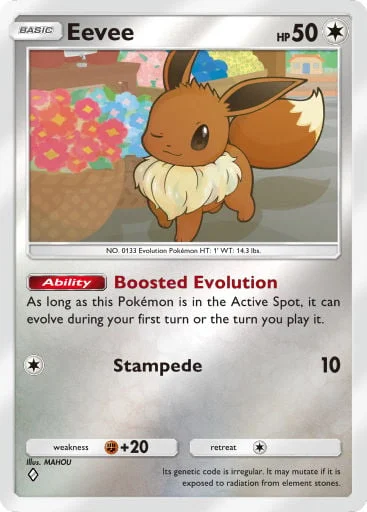 Eevee 353/429, carta do Pacote Deluxe Mega (Pokémon TCG Pocket)