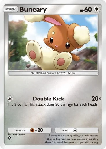 Buneary 357/429, carta do Pacote Deluxe Mega (Pokémon TCG Pocket)