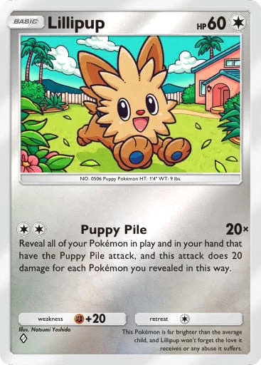 Lillipup 359/429, carta do Pacote Deluxe Mega (Pokémon TCG Pocket)