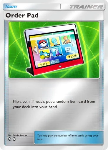 Order Pad 366/429, carta do Pacote Deluxe Mega (Pokémon TCG Pocket)