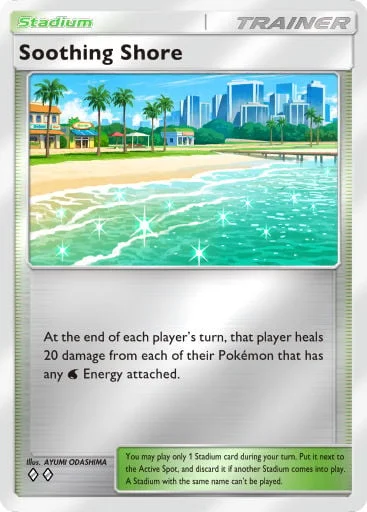 Soothing Shore 395/429, carta do Pacote Deluxe Mega (Pokémon TCG Pocket)