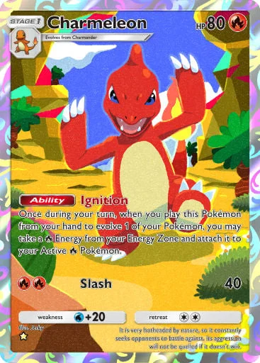 Charmeleon 403/429, carta do Pacote Deluxe Mega (Pokémon TCG Pocket)