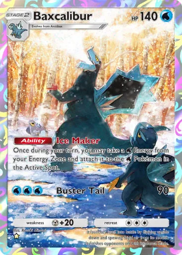 Baxcalibur 404/429, carta do Pacote Deluxe Mega (Pokémon TCG Pocket)