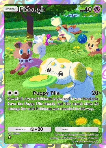 Fidough 406/429, carta do Pacote Deluxe Mega (Pokémon TCG Pocket)