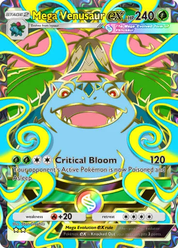 Mega Venusaur ex 409/429, carta do Pacote Deluxe Mega (Pokémon TCG Pocket)
