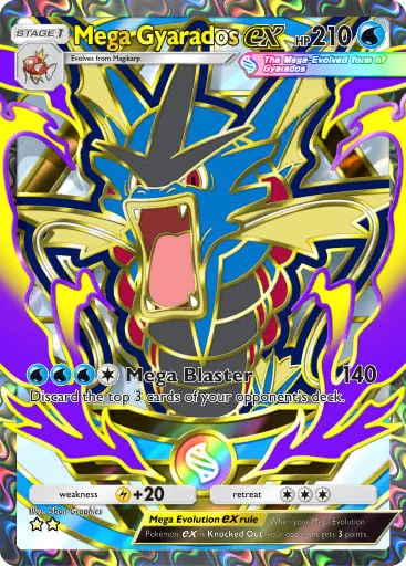 Mega Gyarados ex 415/429, carta do Pacote Deluxe Mega (Pokémon TCG Pocket)