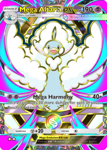 Mega Altaria ex 417/429, carta do Pacote Deluxe Mega (Pokémon TCG Pocket)