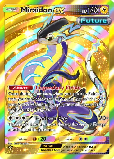 Miraidon ex 428/429, carta do Pacote Deluxe Mega (Pokémon TCG Pocket)