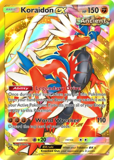 Koraidon ex 429/429, carta do Pacote Deluxe Mega (Pokémon TCG Pocket)