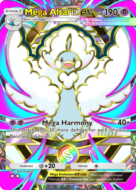 Mega Altaria ex do Pacote Deluxe Mega