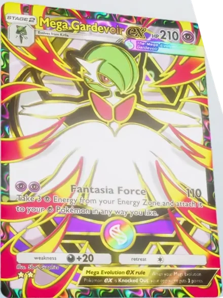 Mega Gardevoir ex do Pacote Deluxe Mega