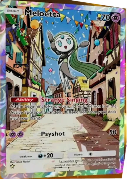 Meloetta do Pacote Deluxe Mega