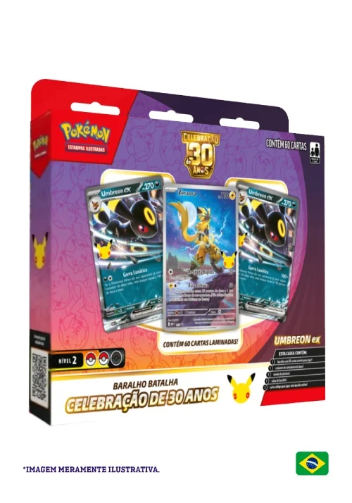 (PT-BR) Baralho Pré Construído - Baralho Batalha de Celebração de 30 Anos - Umbreon ex