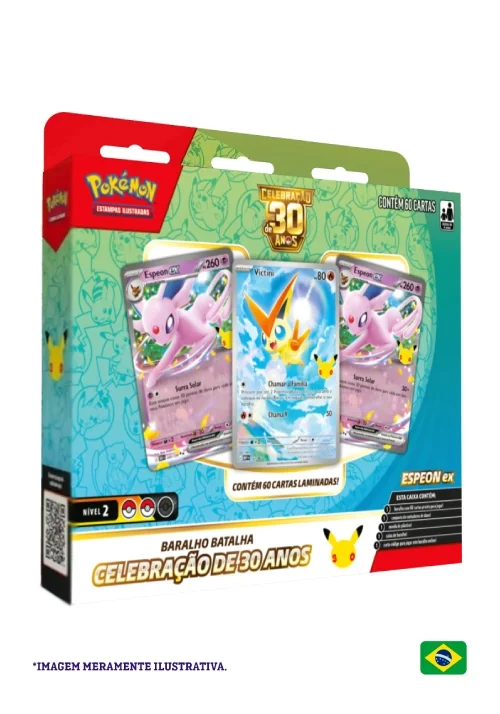 (PT-BR) Baralho Pré Construído - Baralho Batalha de Celebração de 30 Anos - Espeon ex