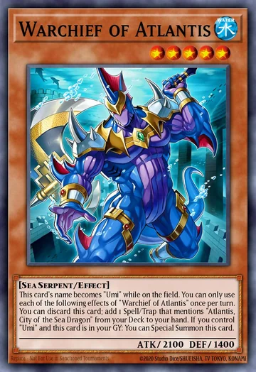 Chefe Guerreiro da Atlântida de Beyond the Brave (Yu-Gi-Oh)