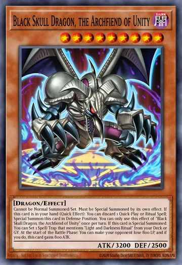 Dragão Caveira Negro, o Arquidemônio da Unidade de Beyond the Brave (Yu-Gi-Oh)