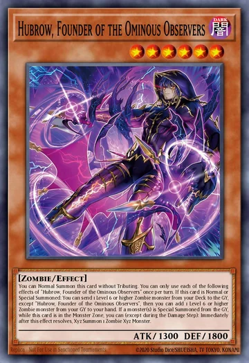Hubrow, o Fundador dos Observadores Sinistros de Beyond the Brave (Yu-Gi-Oh)