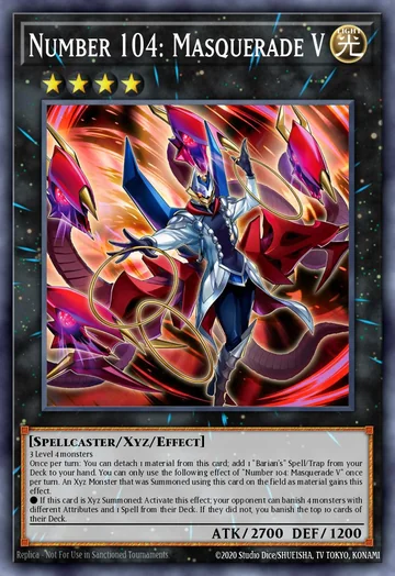 Número 104: Mascarado V de Beyond the Brave (Yu-Gi-Oh)