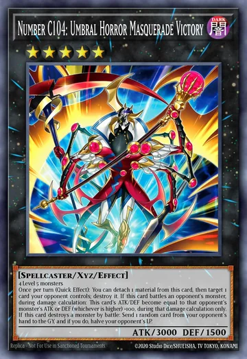 Número C104: Vitória do Terror Umbral Mascarado de Beyond the Brave (Yu-Gi-Oh)