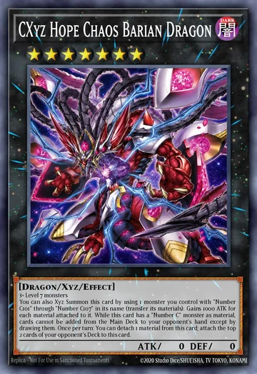 CXyz Dragão Barian do Caos da Esperança de Beyond the Brave (Yu-Gi-Oh)